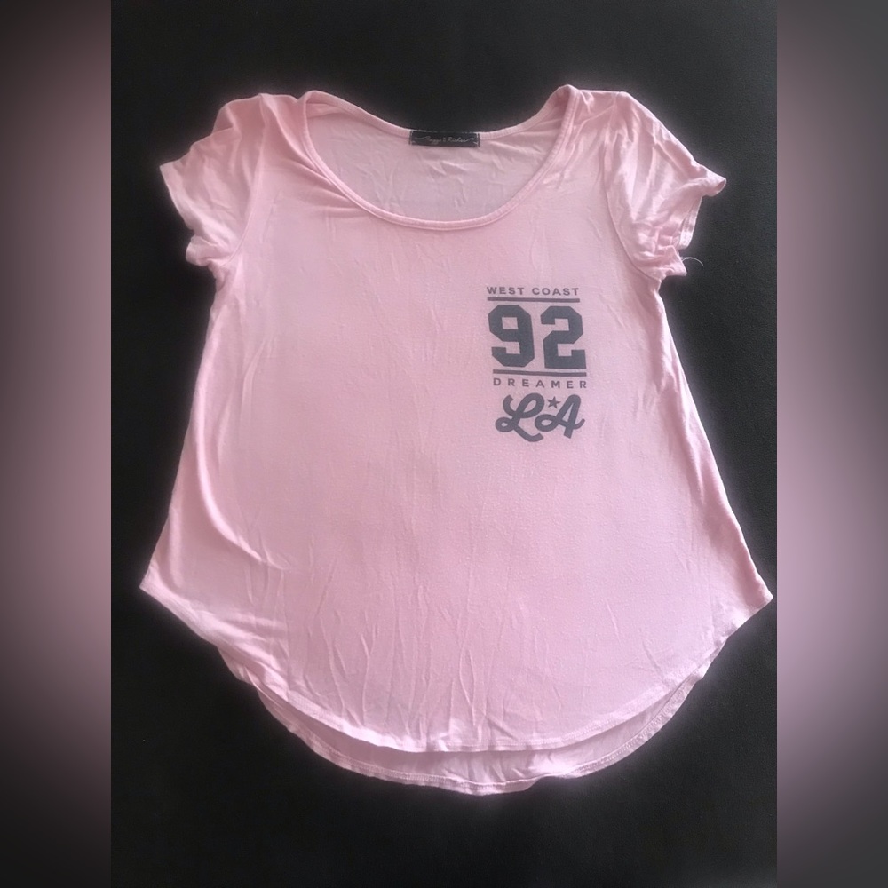 Shirt T-Shirt Top S pink rose